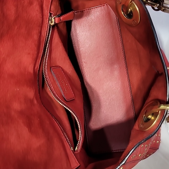 CHRISTIAN DIOR Lady Medium Studs Handbag Shoulder Bag Leather - Picture 13 of 16